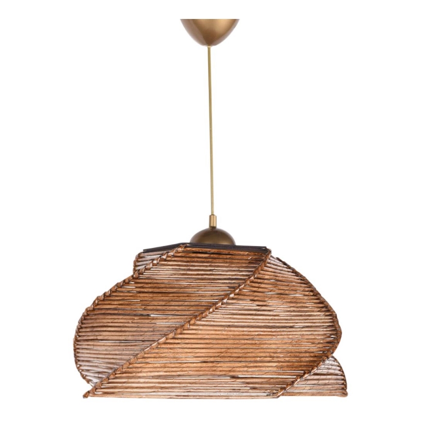 Chandelier on a string PENTAGONE 1xE27/60W/230V brown