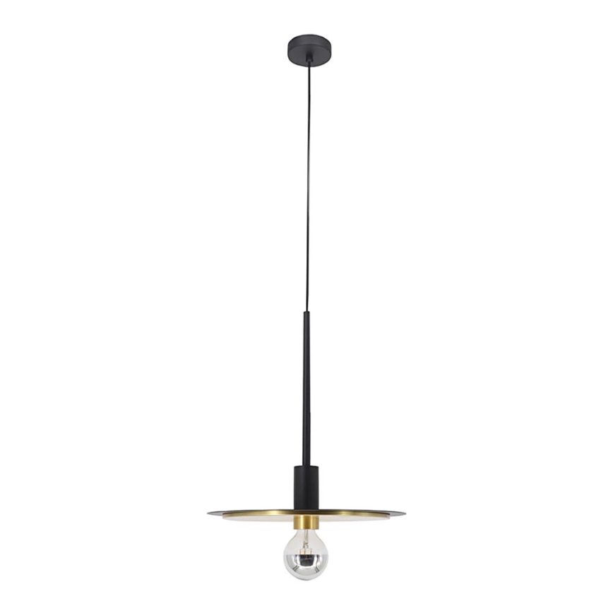 Chandelier on a string PENY 1xE27/11W/230V black/golden