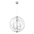 Chandelier on a string PIKO 3xE14/10W/230V shiny chrome
