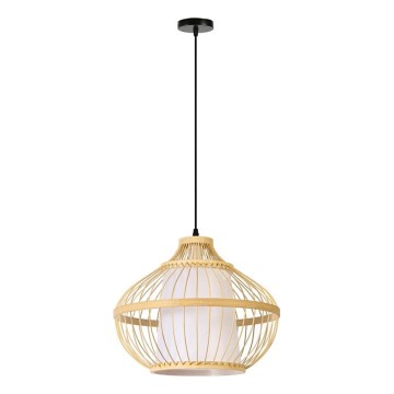 Chandelier on a string PINCHOS 1xE27/40W/230V d. 40 cm bamboo
