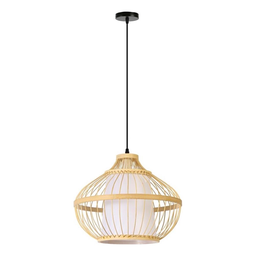 Chandelier on a string PINCHOS 1xE27/40W/230V d. 40 cm bamboo