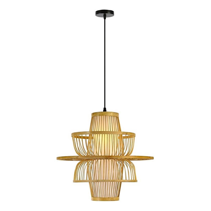 Chandelier on a string PINCHOS 1xE27/40W/230V d. 45 cm bamboo
