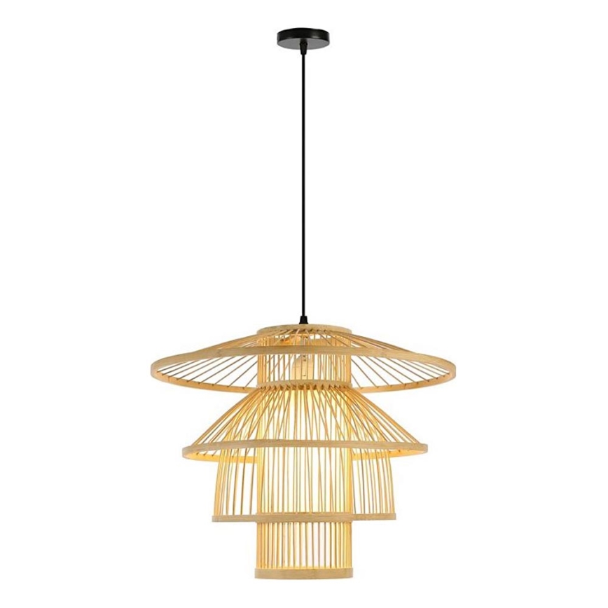 Chandelier on a string PINCHOS 1xE27/40W/230V d. 50 cm bamboo
