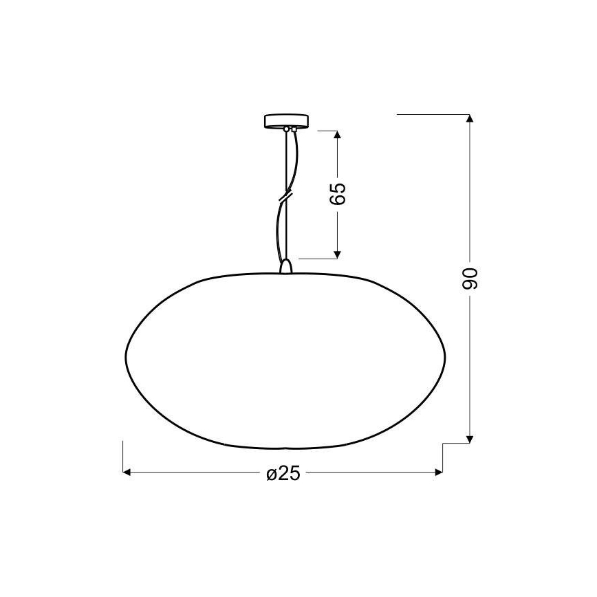 Chandelier on a string PINIA 1xE27/60W/230V