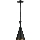 Chandelier on a string PINIO 1xE27/60W/230V d. 19 cm black