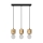 Chandelier on a string PINO 3xE27/60W/230V pine