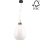 Chandelier on a string PIRO 1xE27/60W/230V beech - FSC certified