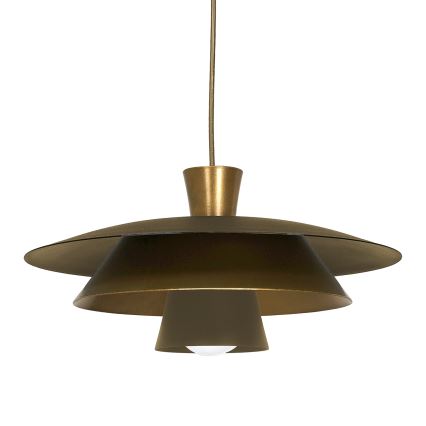 Chandelier on a string PLATO 1xE27/15W/230V brass/gold