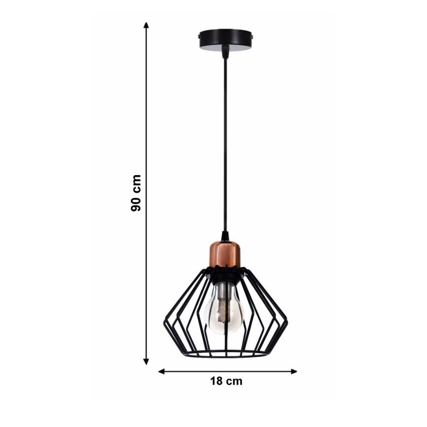 Chandelier on a string PORTO 1xE27/40W/230V