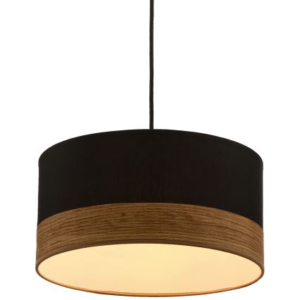 Chandelier on a string PORTO 1xE27/60W/230V black/brown