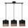 Chandelier on a string PORTO 3xE27/60W/230V black/brown