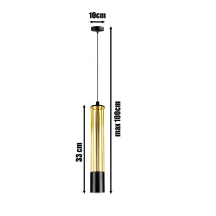 Chandelier on a string PRESCOT 1xGU10/40W/230V gold