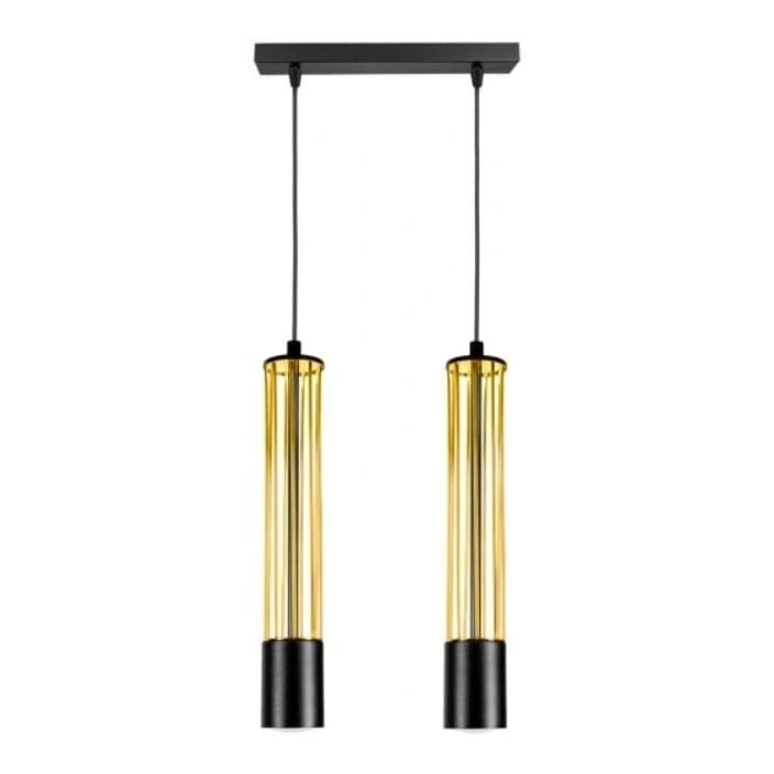 Chandelier on a string PRESCOT 2xGU10/40W/230V gold