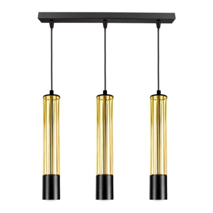 Chandelier on a string PRESCOT 3xGU10/40W/230V gold