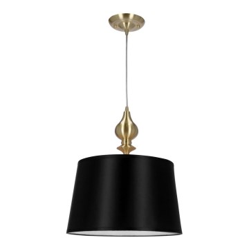 Chandelier on a string PRIMA GOLD 1xE27/60W/230V black/gold