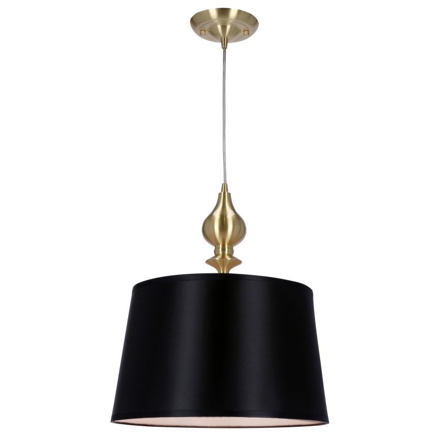 Chandelier on a string PRIMA GOLD 1xE27/60W/230V black/gold