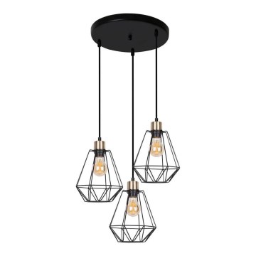 Chandelier on a string PRIMO 3xE27/60W/230V