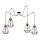 Chandelier on a string PRIMO 4xE27/60W/230V spider black/gold