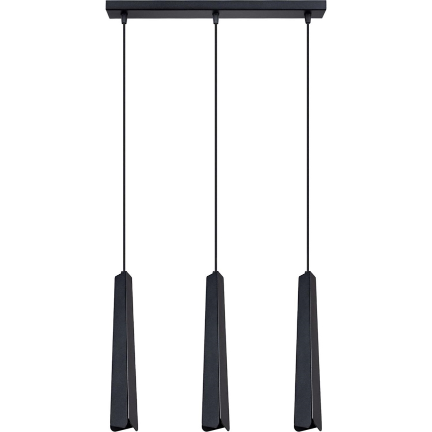 Chandelier on a string PRYSM 3xG9/8W/230V black