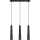 Chandelier on a string PRYSM 3xG9/8W/230V black