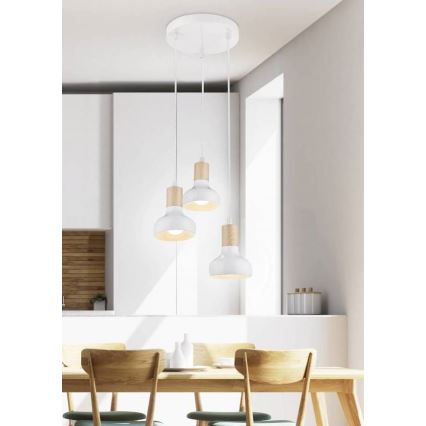 Chandelier on a string PUERTO 3xE14/40W/230V