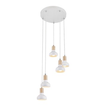 Chandelier on a string PUERTO 5xE14/40W/230V
