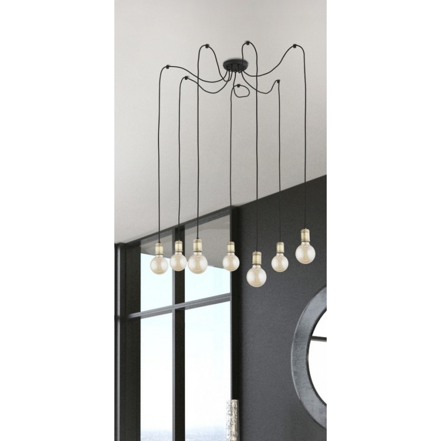 Chandelier on a string QUALLE 5xE27/60W/230V spider