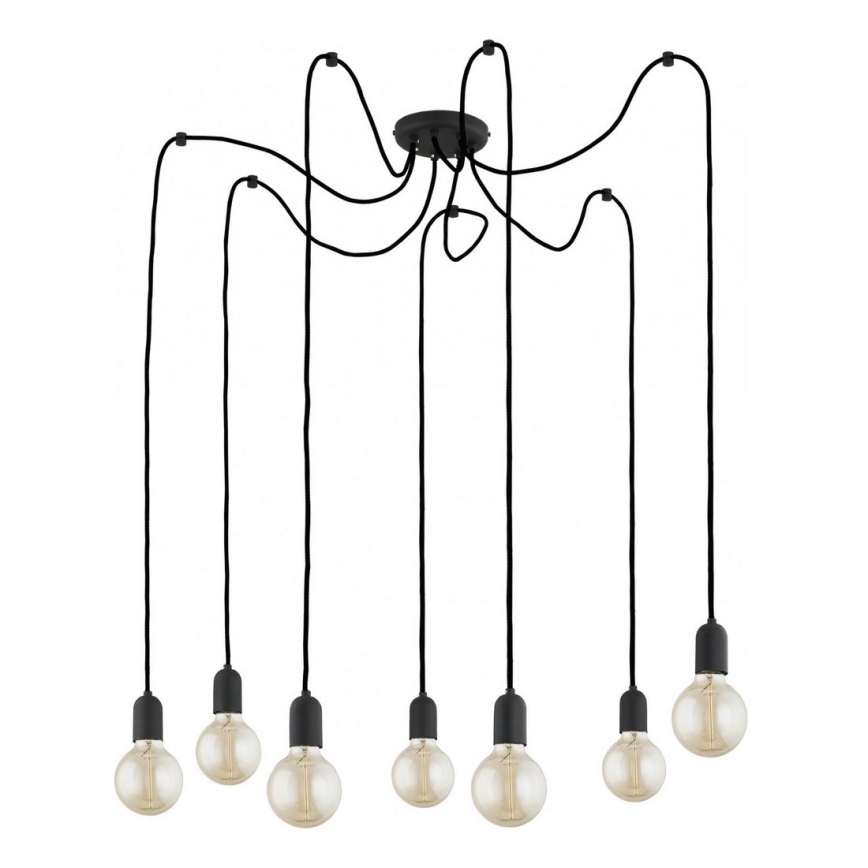 Chandelier on a string QUALLE 7xE27/60W/230V spider