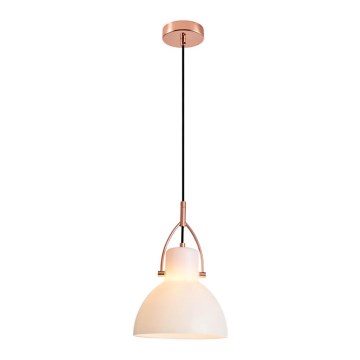 Chandelier on a string RACK 1xE27/11W/230V white/copper
