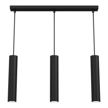 Chandelier on a string RAITO 3xGU10/8W/230V black