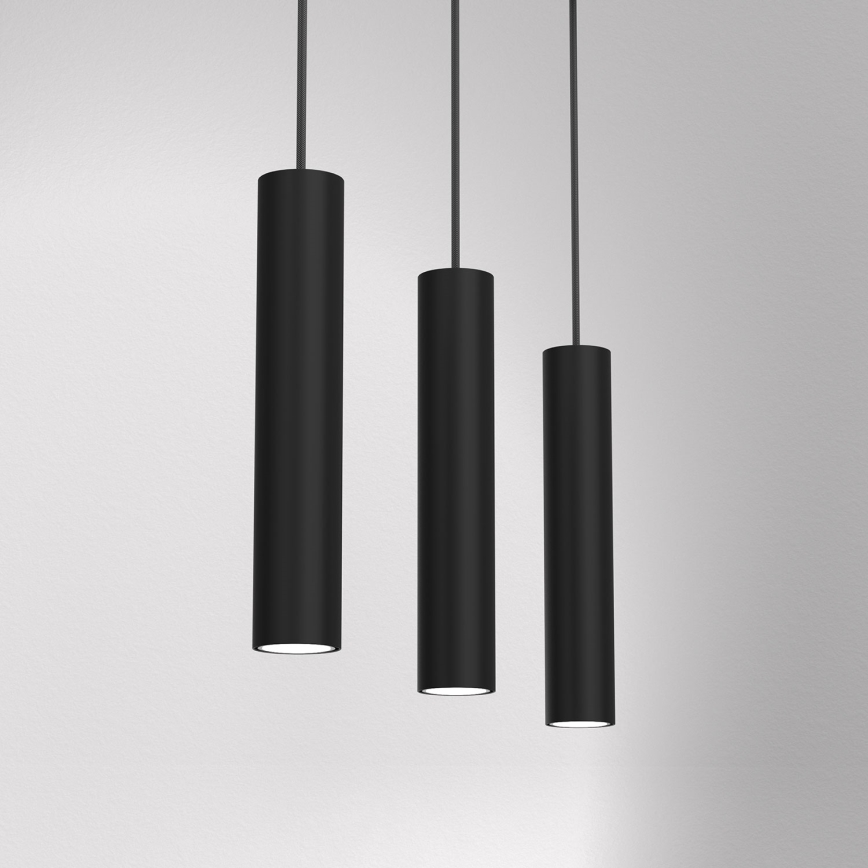 Chandelier on a string RAITO 3xGU10/8W/230V black