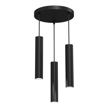 Chandelier on a string RAITO 3xGU10/8W/230V black