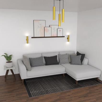 Chandelier on a string RAITO 3xGU10/8W/230V brass