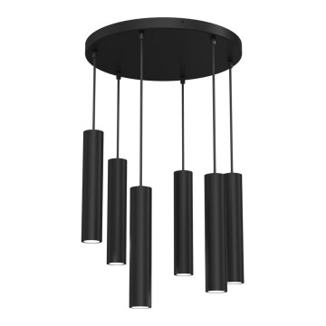 Chandelier on a string RAITO 6xGU10/8W/230V black
