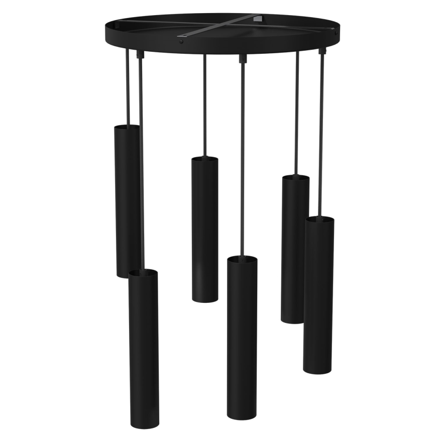 Chandelier on a string RAITO 6xGU10/8W/230V black