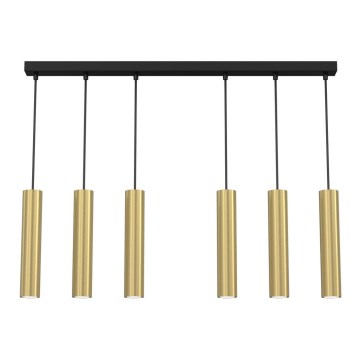 Chandelier on a string RAITO 6xGU10/8W/230V brass