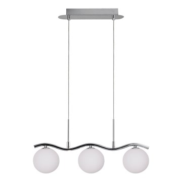 Chandelier on a string RAMON 3xG9/40W/230V shiny chrome