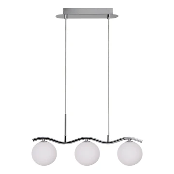 Chandelier on a string RAMON 3xG9/40W/230V shiny chrome