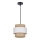 Chandelier on a string RATTAN 1xE27/40W/230V white/brown