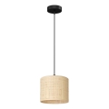Chandelier on a string RATTAN 1xE27/60W/230V d. 18 cm rattan