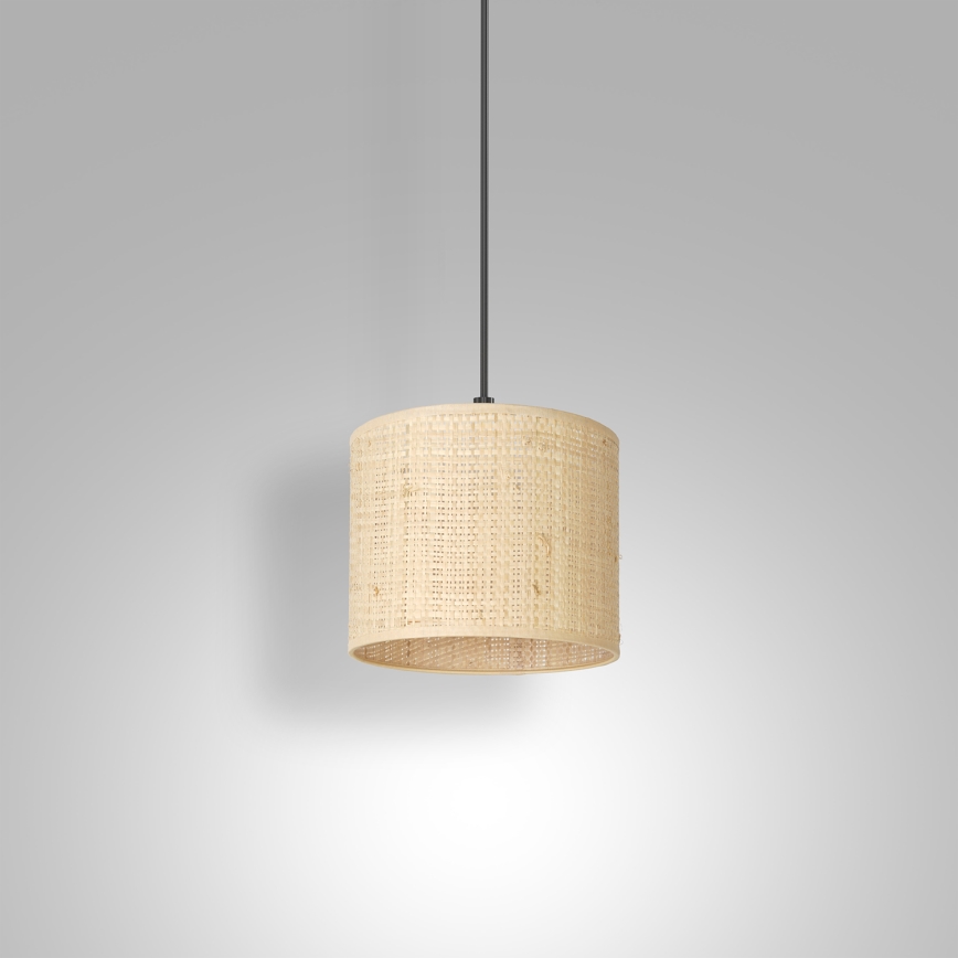 Chandelier on a string RATTAN 1xE27/60W/230V d. 18 cm rattan