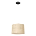 Chandelier on a string RATTAN 1xE27/60W/230V d. 25 cm rattan