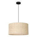 Chandelier on a string RATTAN 1xE27/60W/230V d. 40 cm rattan