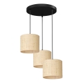 Chandelier on a string RATTAN 3xE27/60W/230V rattan