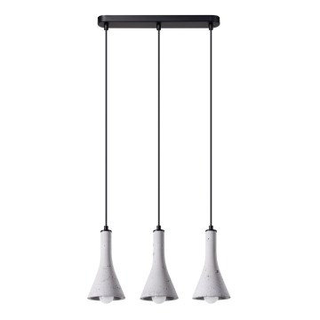 Chandelier on a string REA 3xE14/12W/230V concrete