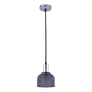 Chandelier on a string REFLECT 1xE27/15W/230V grey/shiny chrome