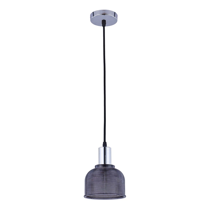 Chandelier on a string REFLECT 1xE27/15W/230V grey/shiny chrome