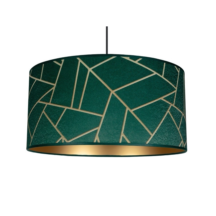 Chandelier on a string RELLA 1xE27/60W/230V green/gold