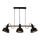 Chandelier on a string RENO 3xE27/40W/230V black/brown