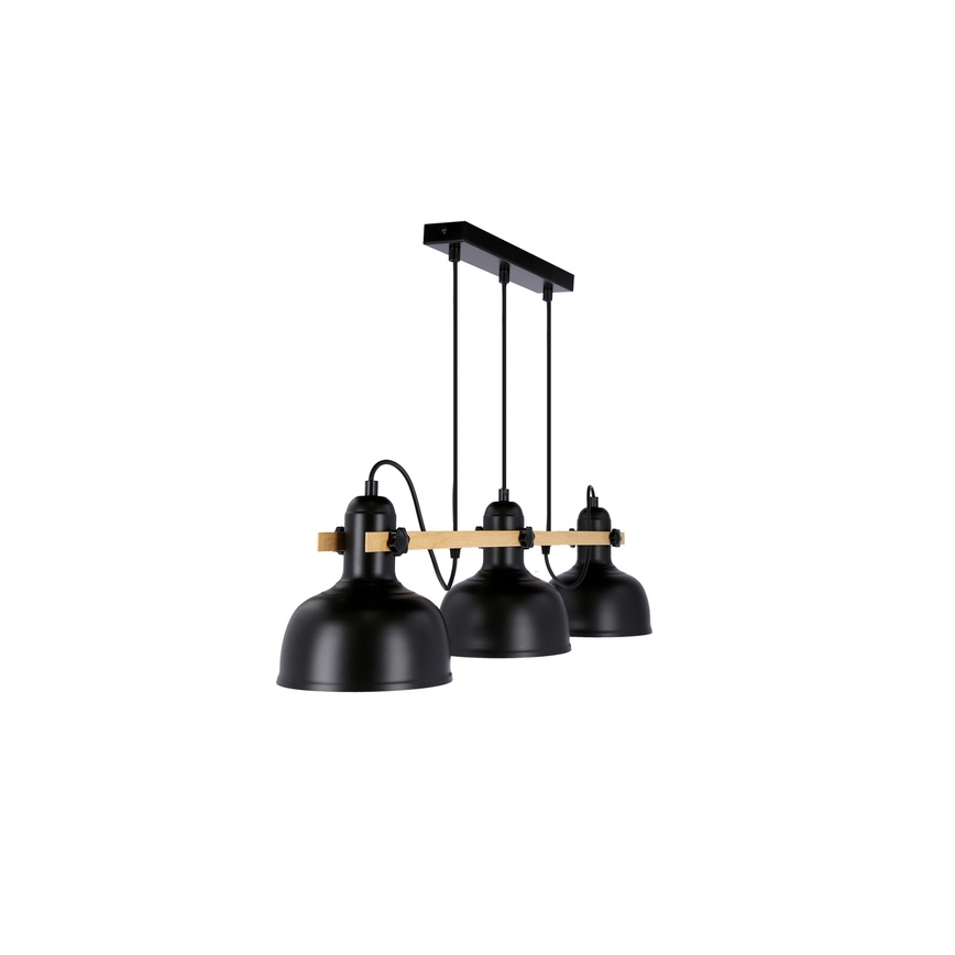 Chandelier on a string RENO 3xE27/40W/230V black/brown